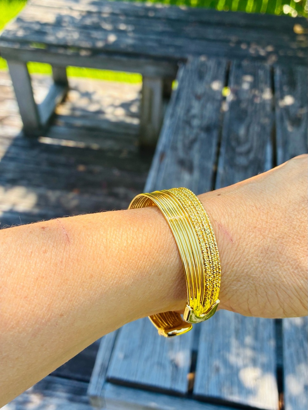 Gold Multi-Row Women’s Bracelet - Gold Tone